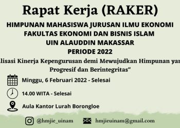 Dokumentasi Rapat Kerja HMJ Ilmu Ekonomi Periode 2022
